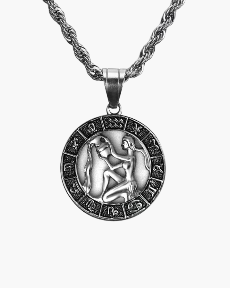 Zodiac Sign Necklace - Silver